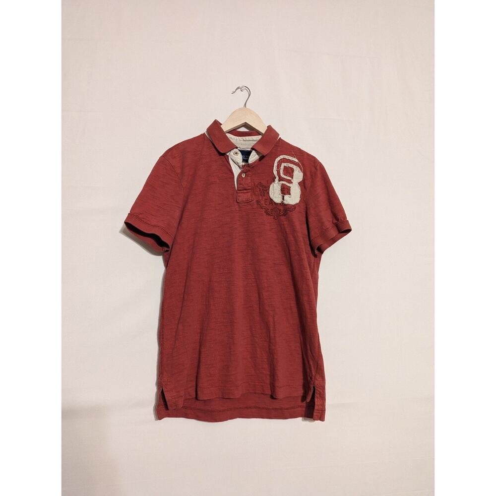 American eagle outfitters orange men's polo size medium